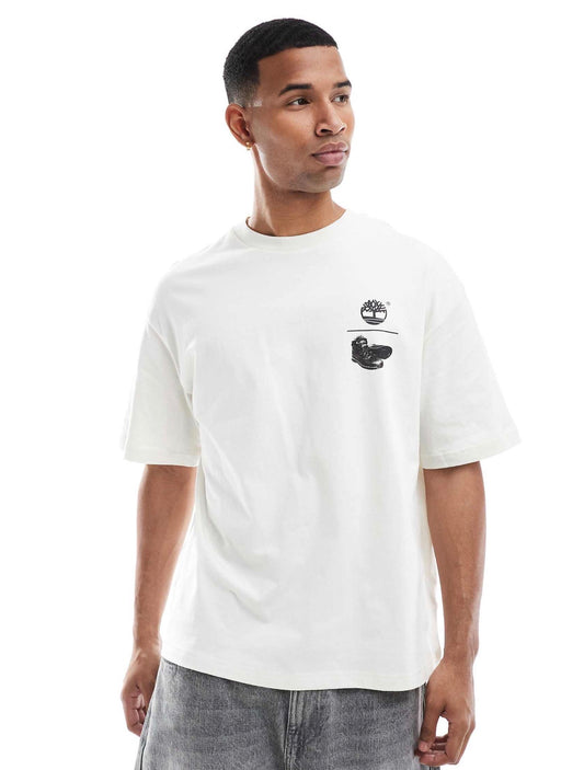 Timberland Take a Hike backprint t-shirt in green