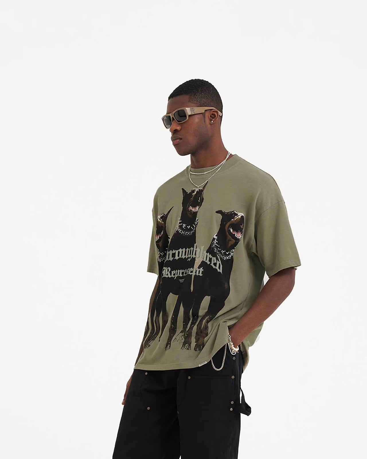 Represent Thoroughbred T-Shirt - Khaki