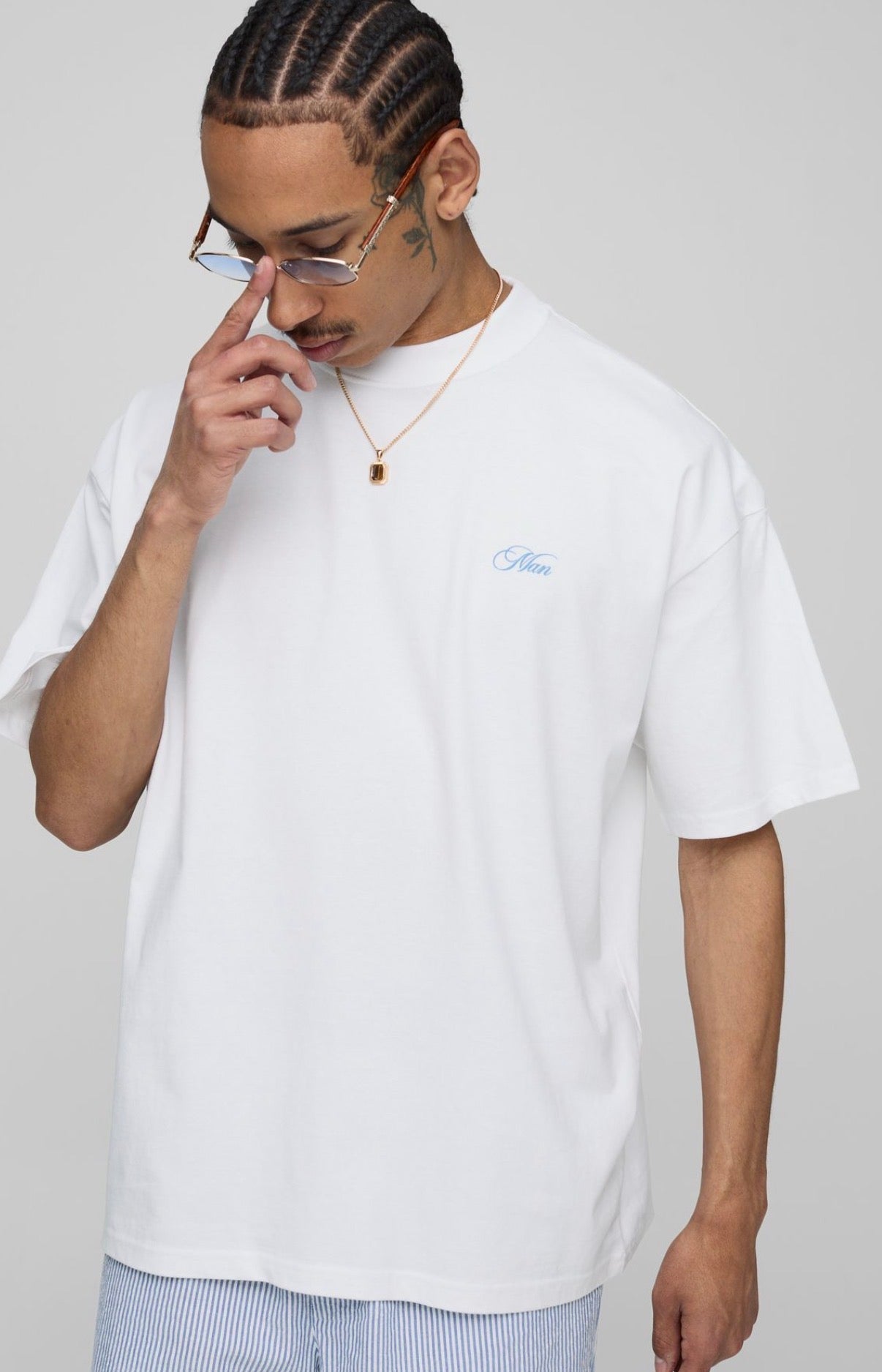 BoohooMAN White Oversized Monaco Country Club T-Shirt