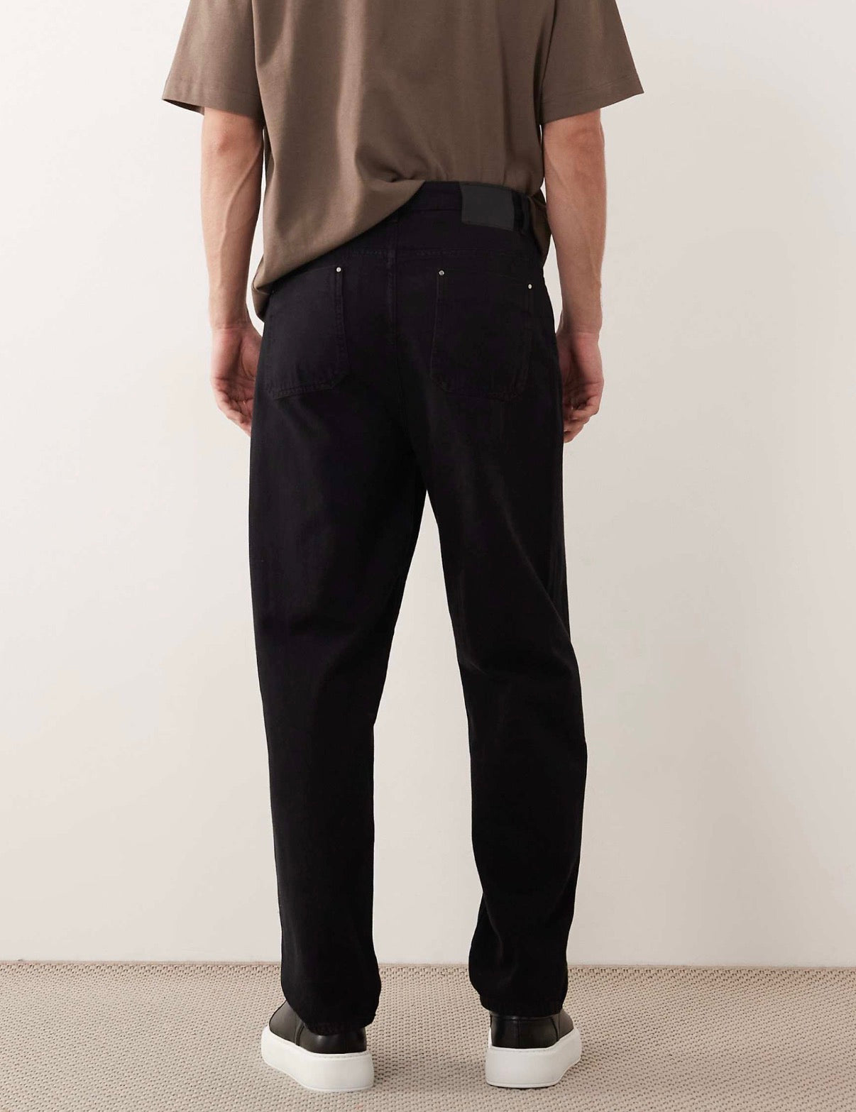 ASOS COLLECTIVE AC-B-251 tapered slim fit jeans in black