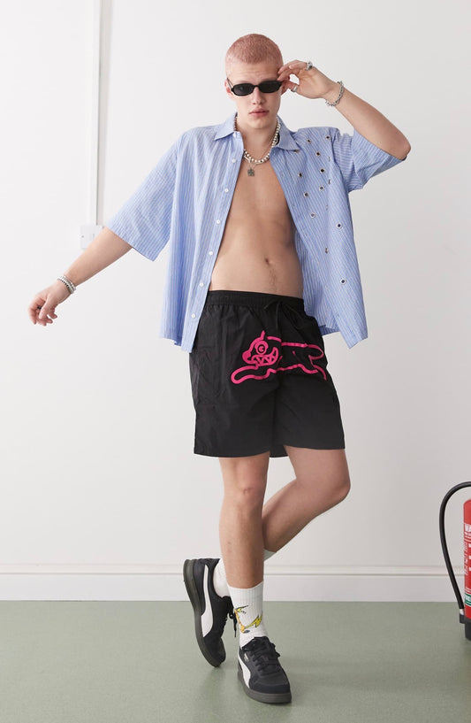 ICECREAM running dog swim shorts in black