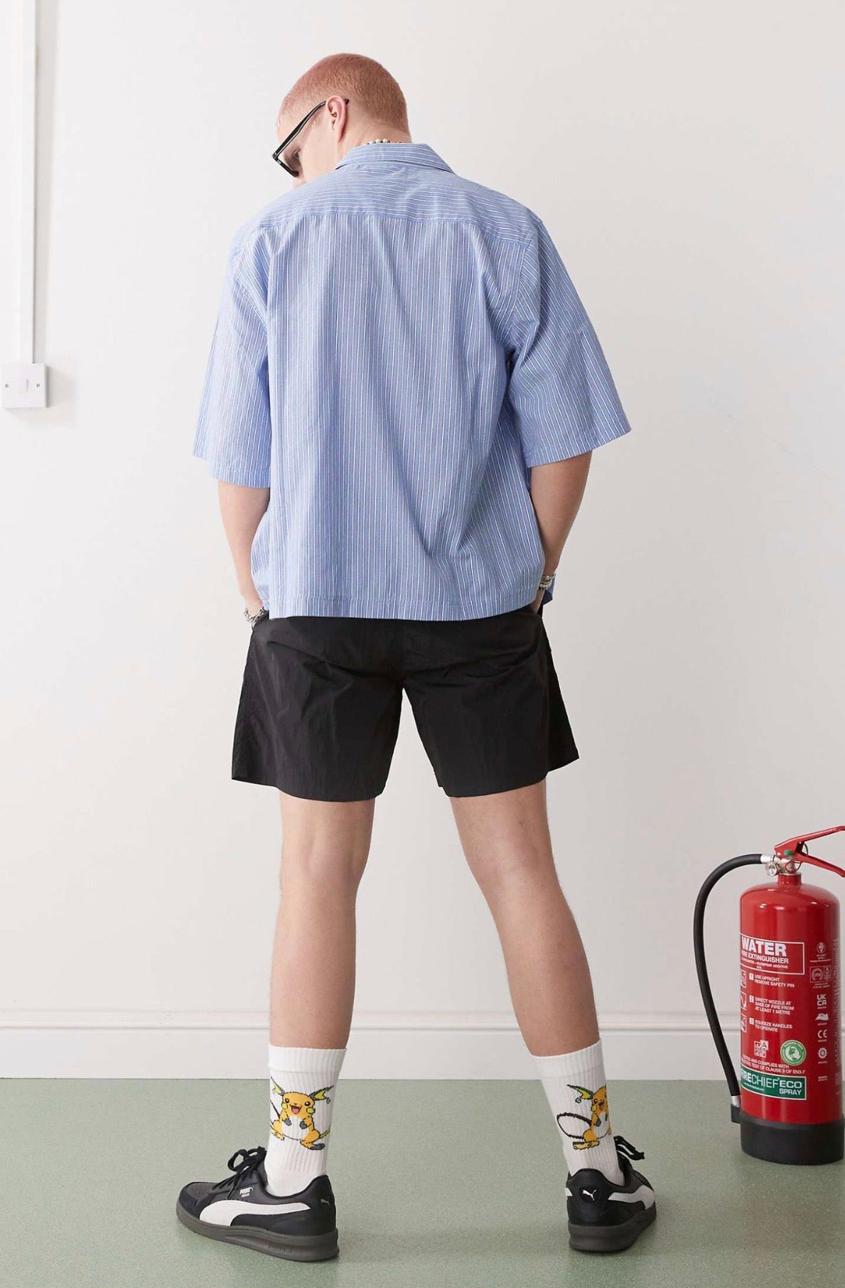 ICECREAM running dog swim shorts in black