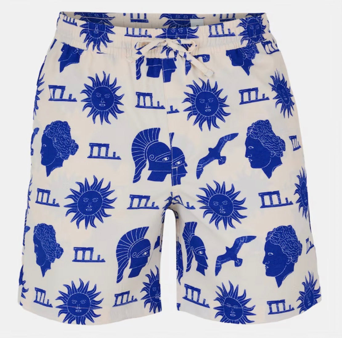 Jack and Jones Fleece Jogger Shorts in Antique white