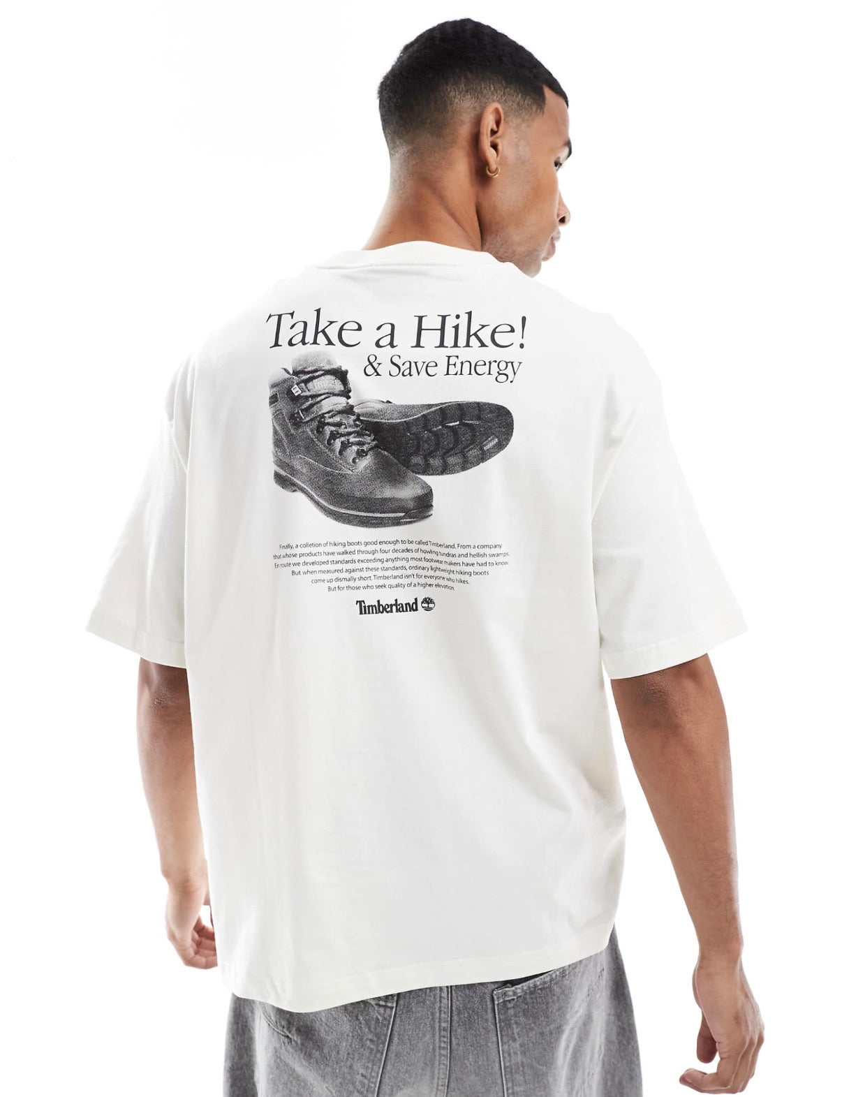 Timberland Take a Hike backprint t-shirt in green