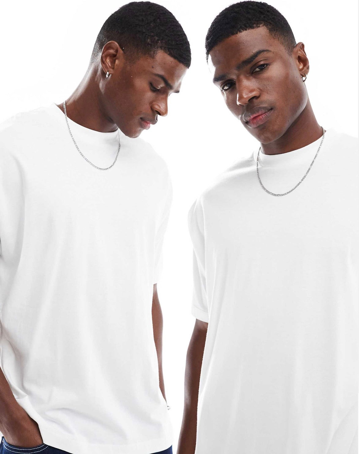 ASOS DESIGN Essentials 2 pack oversized t-shirts in white
