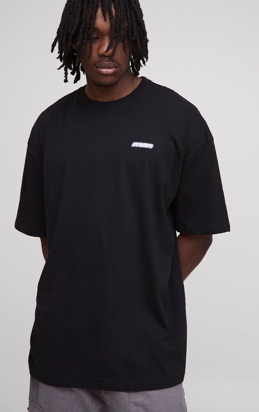 BoohooMAN Tall Oversized Graffiti Man Print T-Shirt