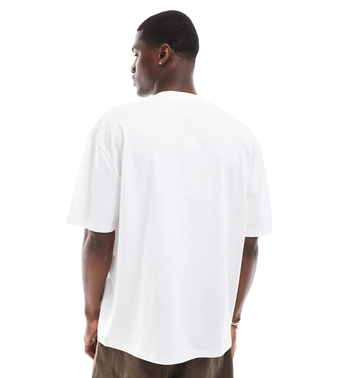 ASOS DESIGN oversized t-shirt in white with NYC chest print
