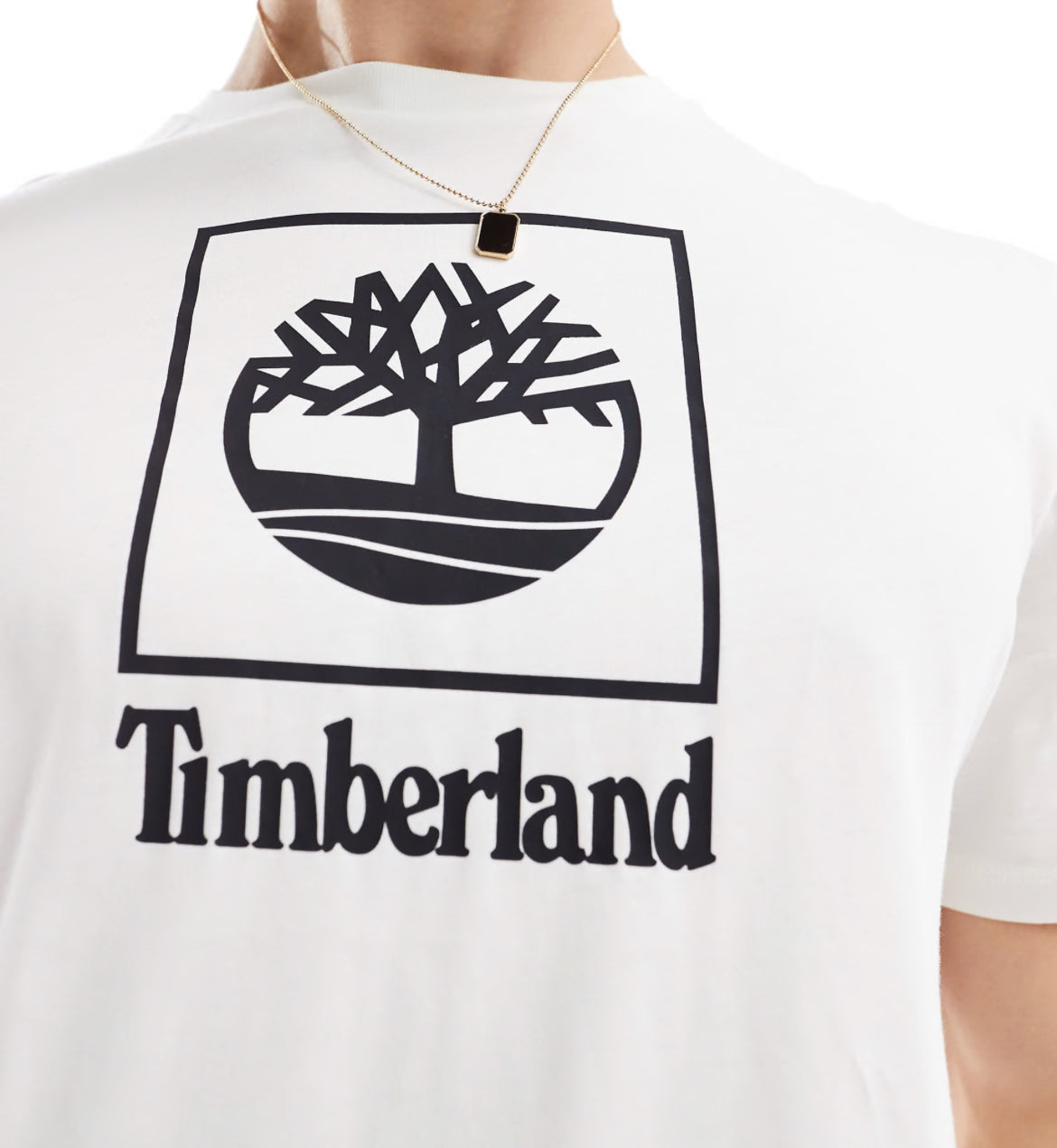 Timberland stack logo t-shirt in white