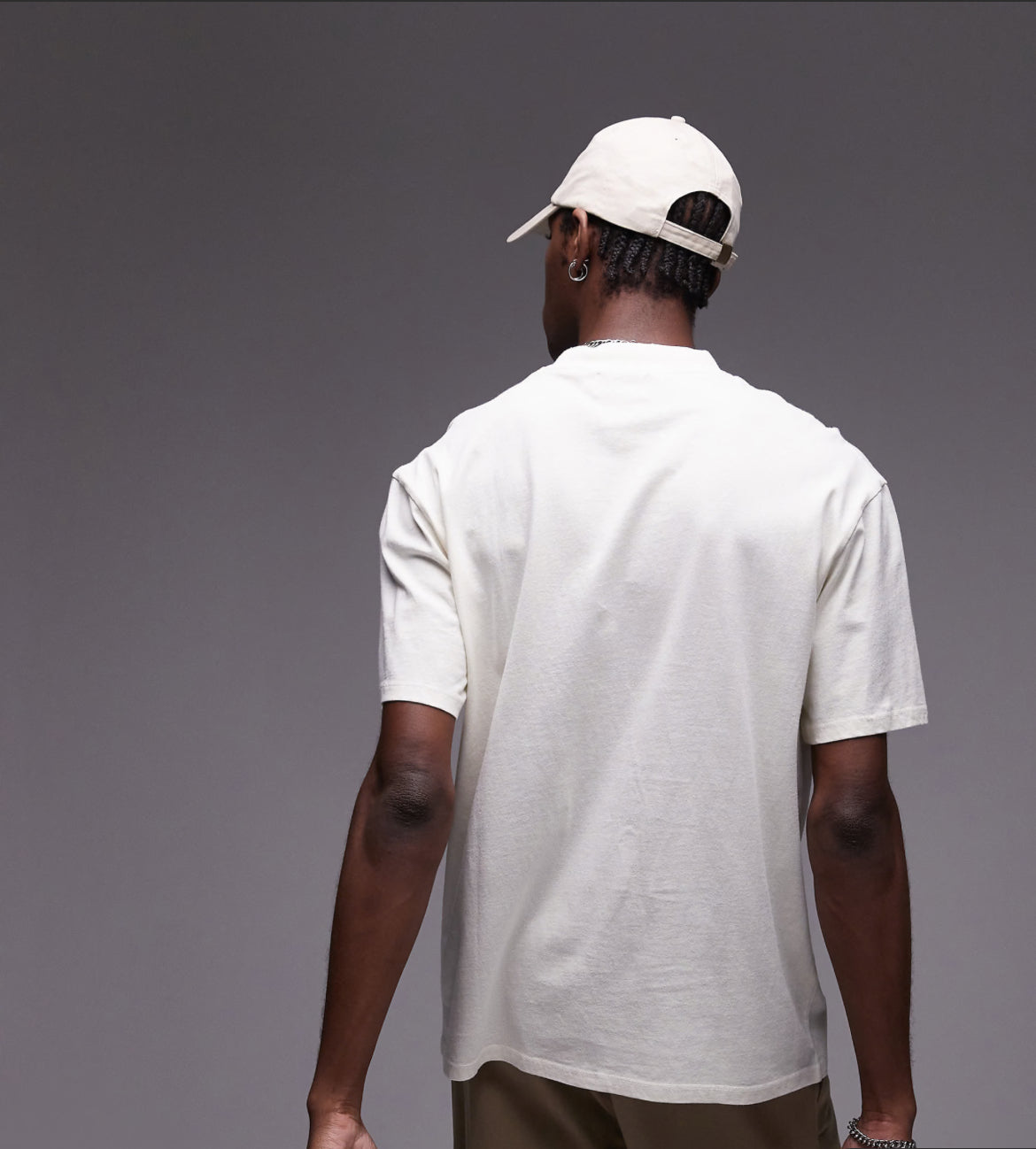 Topman oversized fit t-shirt with Nirvana angel print in ecru