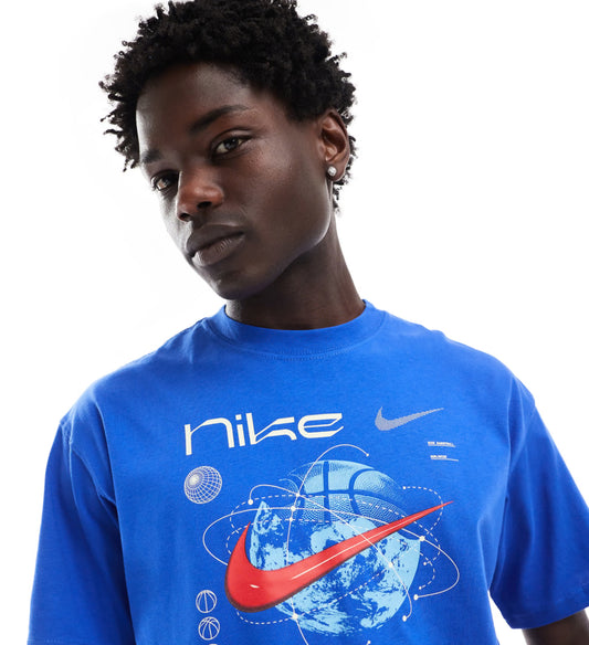 Nike Basketball Swoosh T-shirt in royal blue