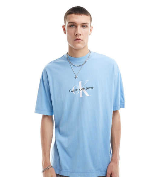 Calvin Klein Jeans archival monologo t-shirt in blue