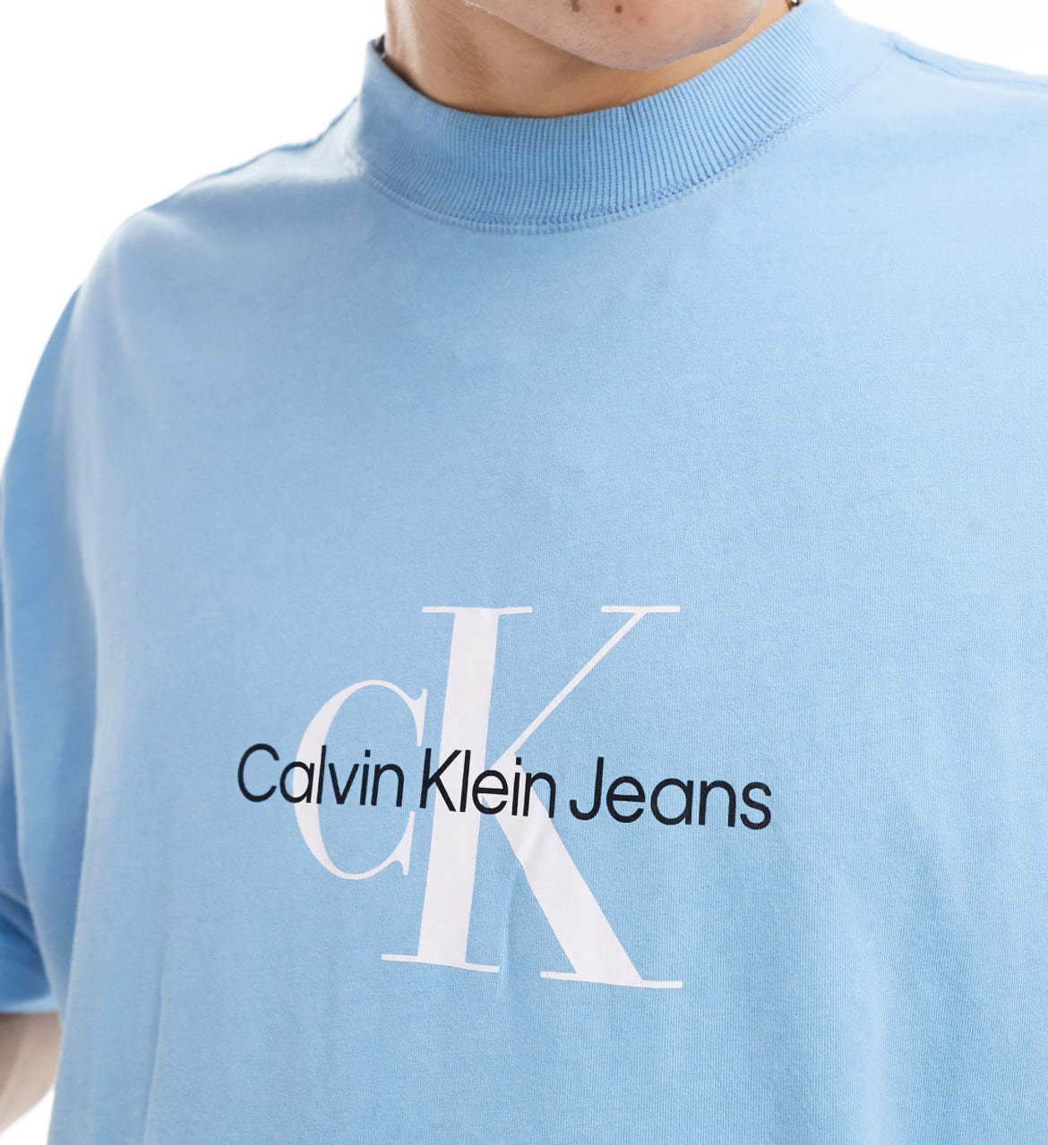 Calvin Klein Jeans archival monologo t-shirt in blue