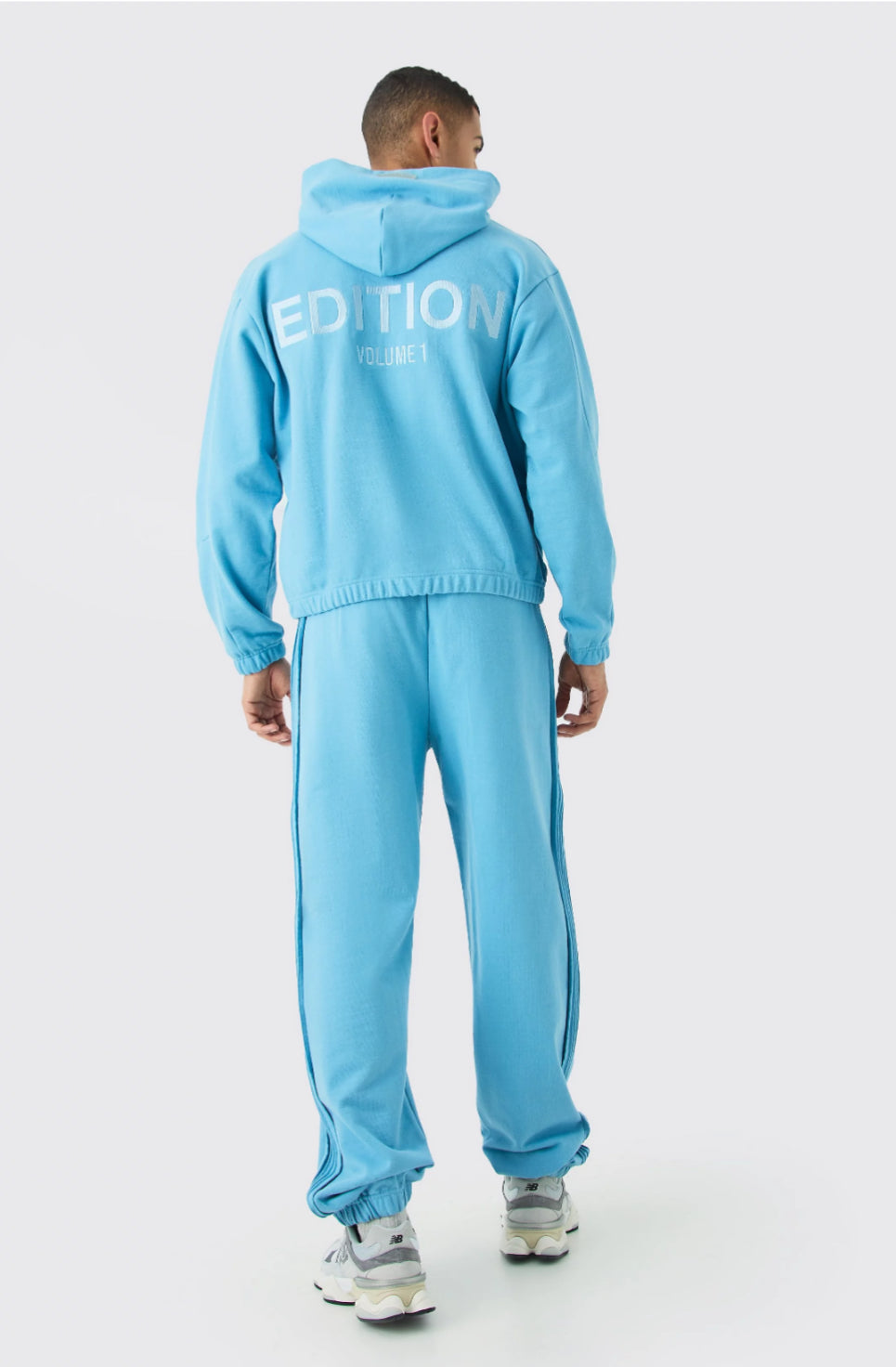 BOOHOOMAN EDITION OVERSIZED PINTUCK DETAIL HEAVYWEIGHT JOGGER