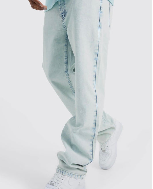 BoohooMan Relaxed Rigid Jean