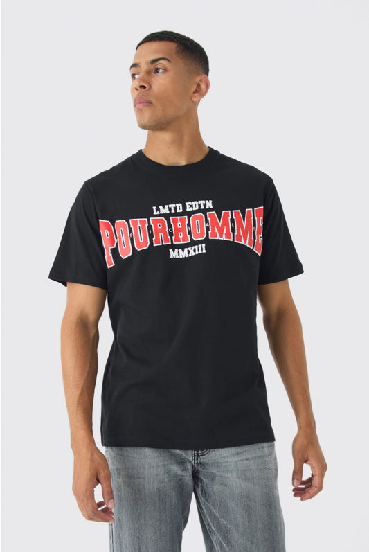 BoohooMan Regular Fit Pour Homme Print T-Shirt