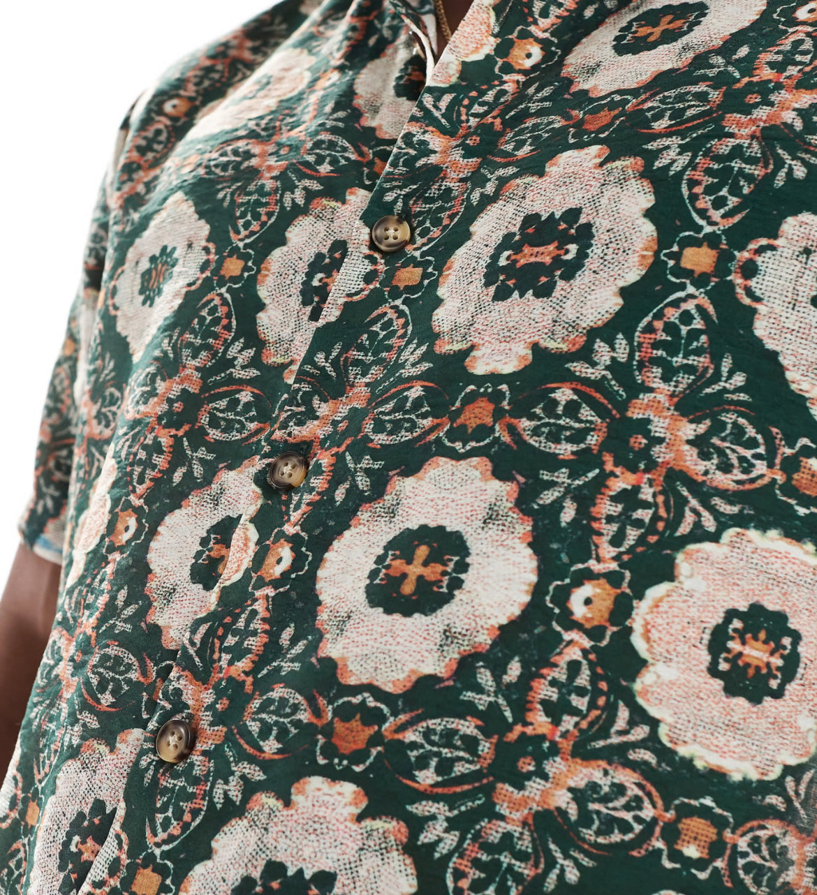 River Island short sleeve shirt in mosaic print