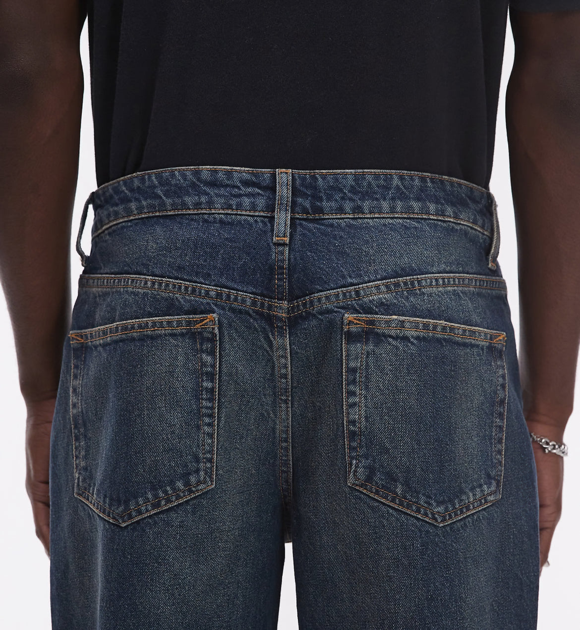 Topman baggy jeans in dark blue