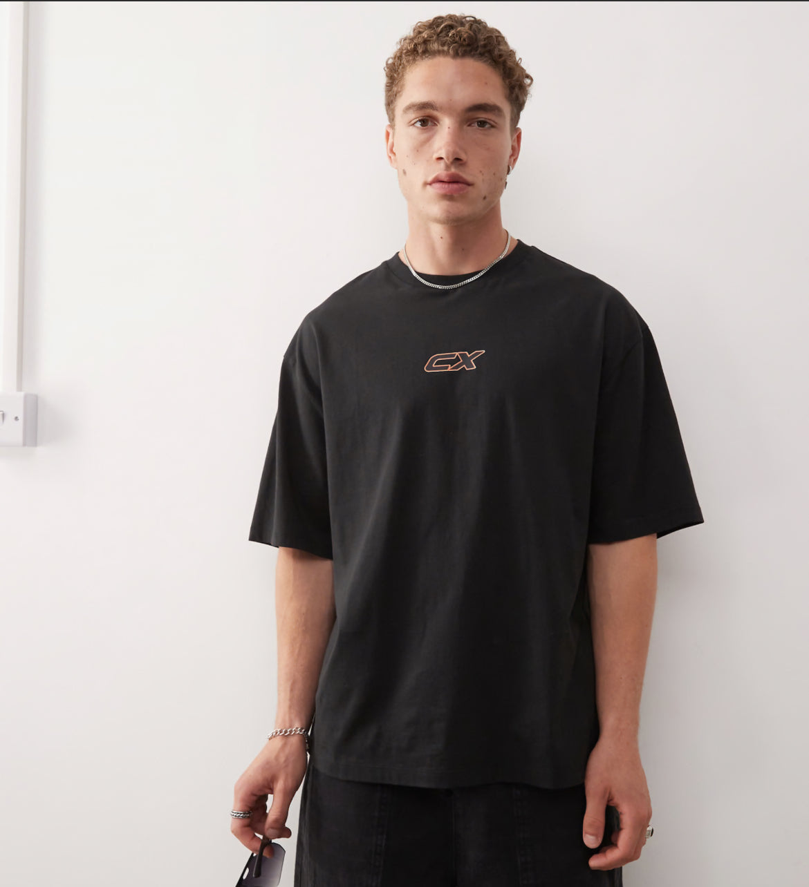 COLLUSION Logo t-shirt with print in black