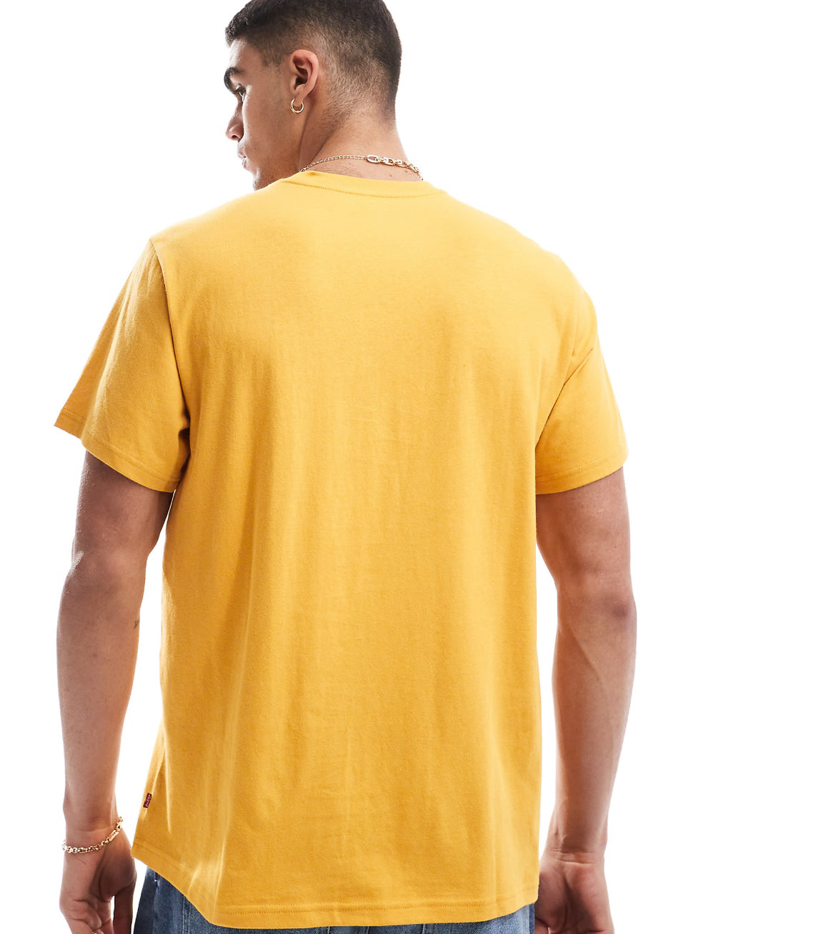 Levi's varsity patch logo relaxed fit t-shirt in yellow