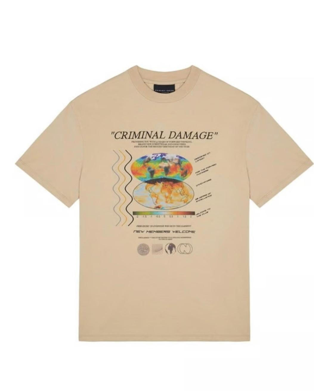 Criminal Damage PHASE RAVE POSTER T-SHIRT