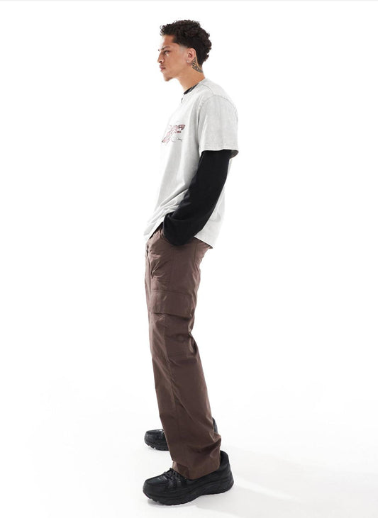 ASOS DESIGN reactive festival trouser in wide fit with elasticated