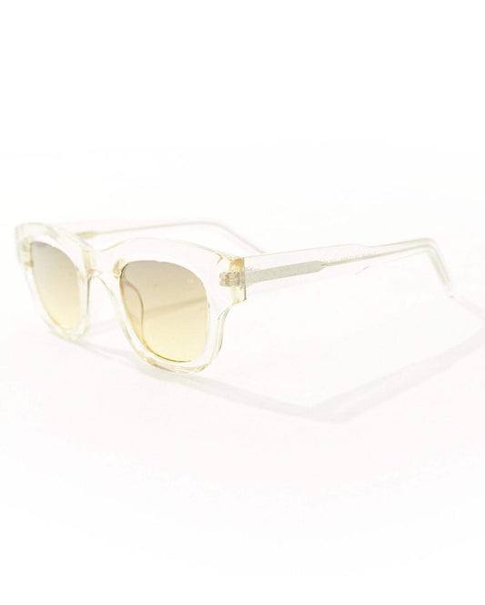 A.Kjaerbede Lane round sunglasses in ecru transparent