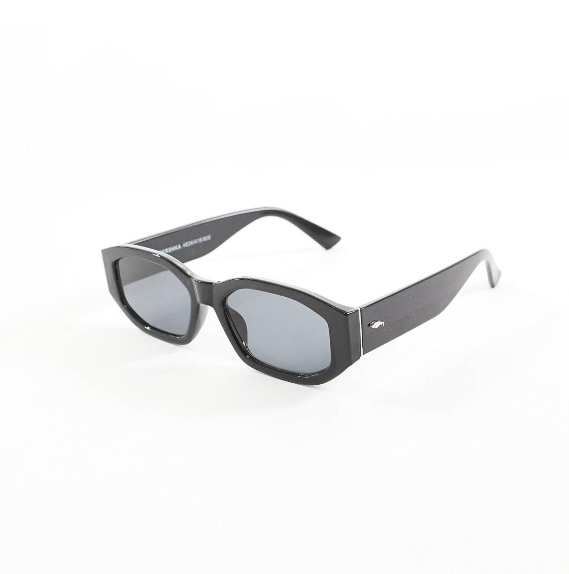 Bershka thick frame sunglasses in black