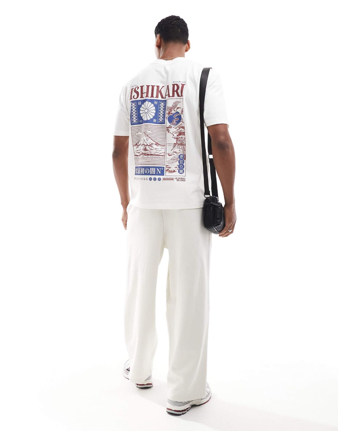 River Island Ishikari Japan oversized t-shirt in ecru