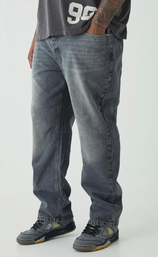 Boohooman  Plus Straight Rigid Jean