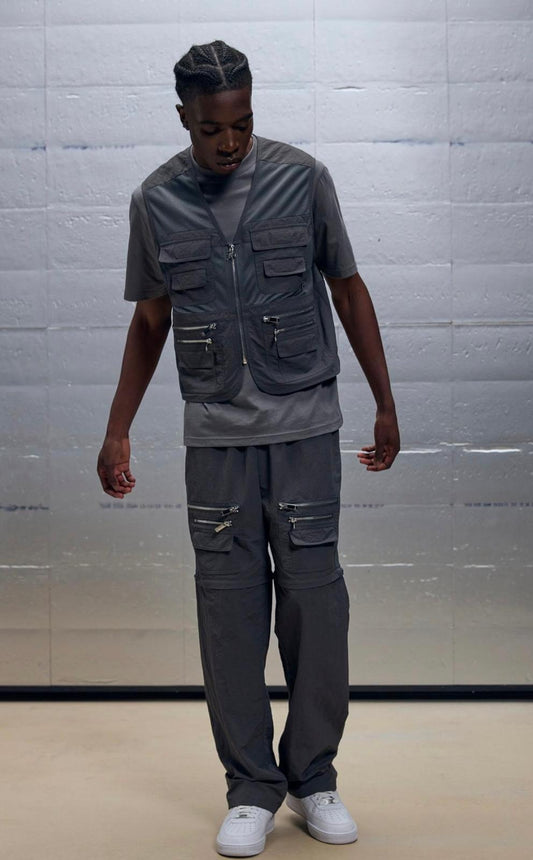 boohooman Relaxed Flared Pearl Side Detail Jeans